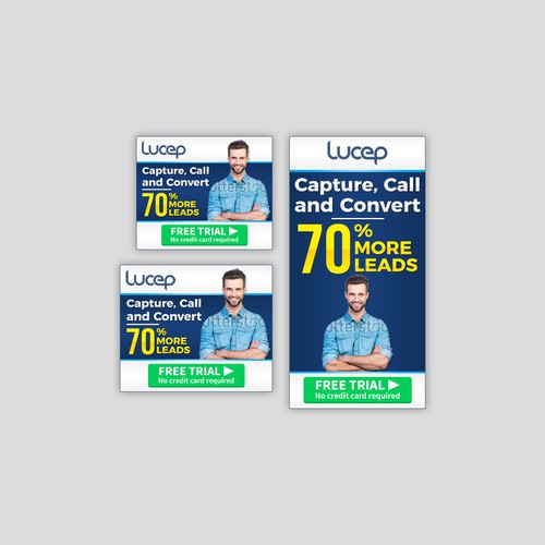 Advert design with the title 'Attractive banner design for Lucep'