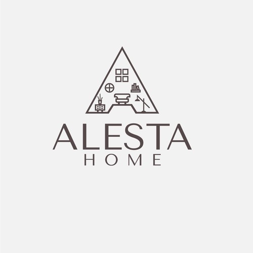 Homeware logo with the title 'Home decor logo design. '
