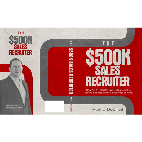 Texture design with the title 'Book Cover for $500K Sales Recruiter'