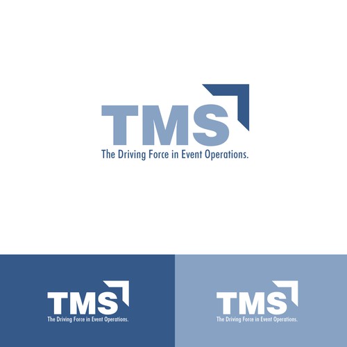 Transportation logo with the title 'Winning logo designed for a company specializing in design, planning and operation of parking and transportation solutions for complex events nationwide in the United States. [March 2016]'