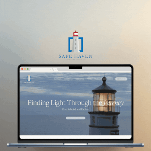 Healthcare design with the title 'SHCC Website'