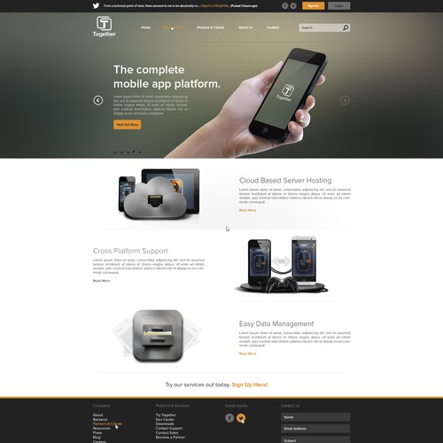 Page design with the title 'Together Games, LLC Home page'