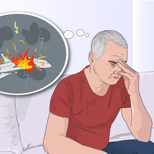 Plane design with the title 'contest entry illustration'