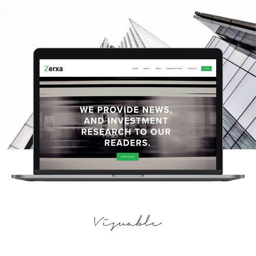 Newspaper design with the title 'Financial '