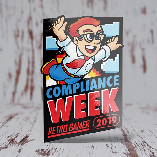 Gamer design with the title 'Retro Gaming Logo'