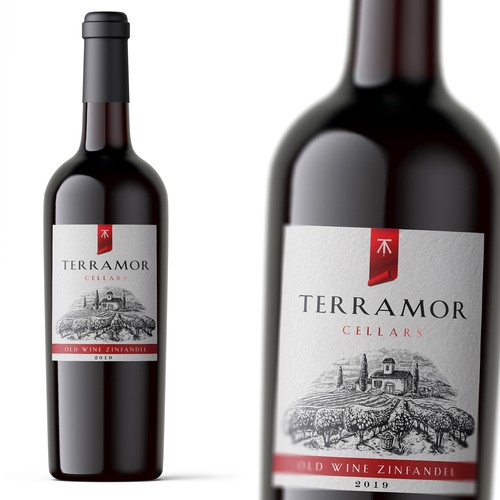 Vineyard label with the title 'TERRAMOR'