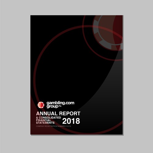 Report cover design with the title 'Annual Report Cover'