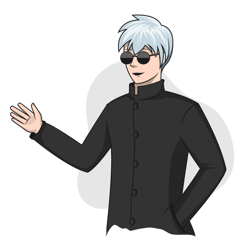 Anime artwork with the title 'Anime Mascot for Rocket'