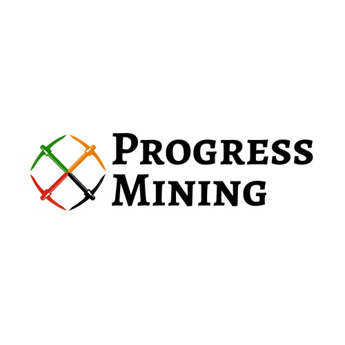 Mining logo with the title 'Bold and luxurious logo for mining companhy'