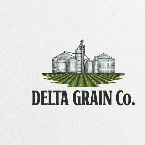 Grain logo with the title 'Delta Grain Co.'