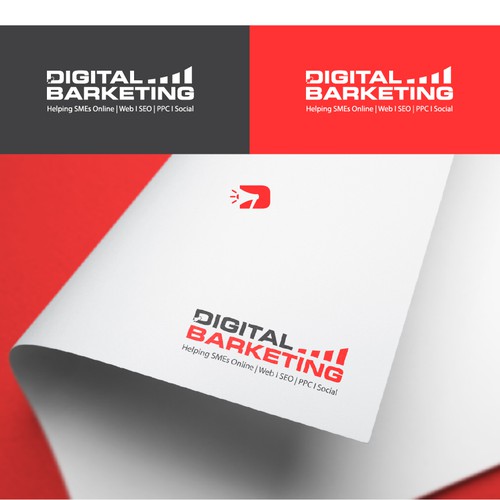 Growth brand with the title 'Digital Marketing Logo Design'