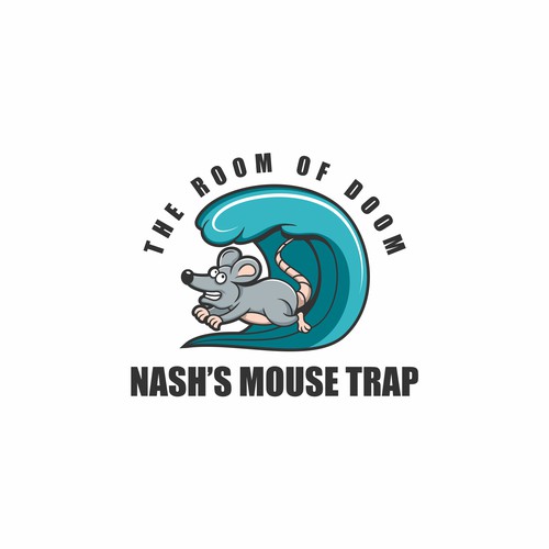 Mouse logo with the title 'mouse trap logo'
