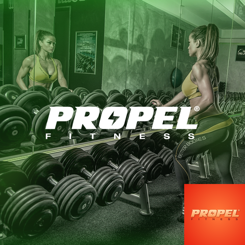 Cover logo with the title 'Propel Fitness Products Logo'