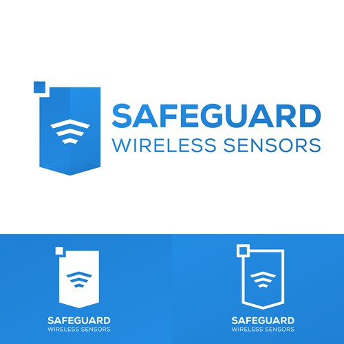 Positive logo with the title 'Logo Concept for Safeguard Wireless Sensors'
