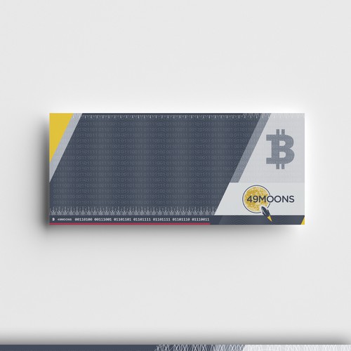 Wallet design with the title 'Paper wallet template'