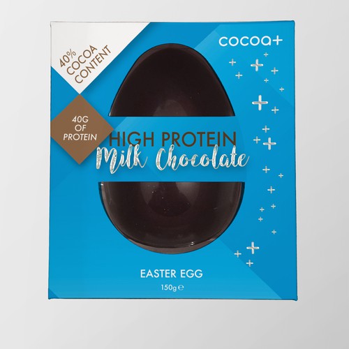 Silver foil packaging with the title 'Healthier Easter Egg Packaging (Magic)'