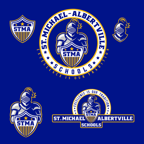 Armor design with the title 'KNIGHT LOGO'