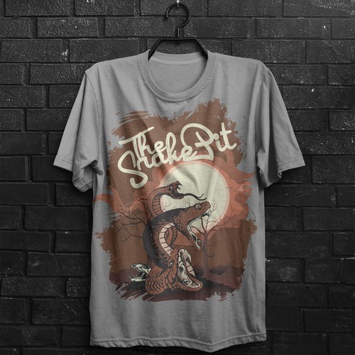 Night t-shirt with the title 'The SnakePit'