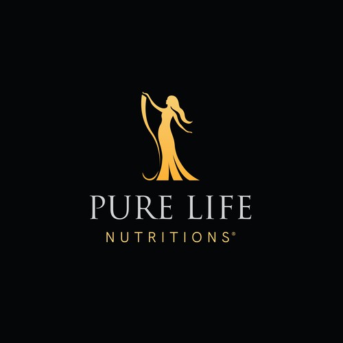 Vitamin logo with the title 'Pure life nutritions logo'