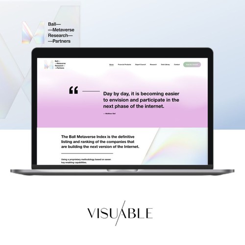 Collective design with the title 'Squarespace Website Design for a Financial Research Collective'