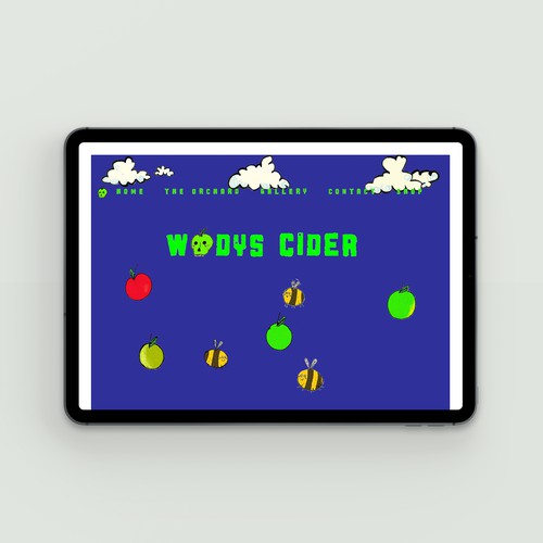 Drink website with the title 'Apple cider family company with e-commerce functions. Somerset,  the UK'