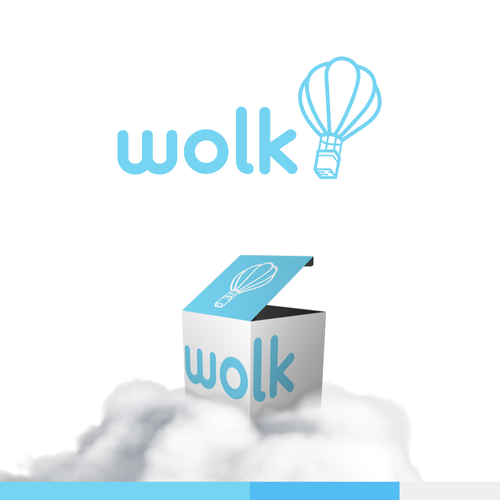 Mattress logo with the title 'Logo for a cloud-like mattress from a box'