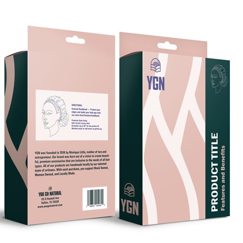 3D packaging with the title 'Packaging design'