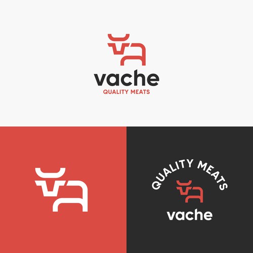 Butcher logo with the title 'Modern Butcher Shop Logo'