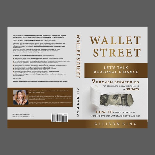 Wallet design with the title ' Design a book cover that stands out amongst the rest in the personal finance niche'