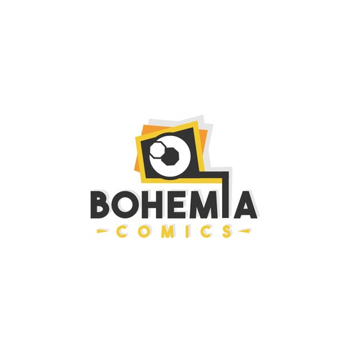 Comic logo with the title 'Logo for comic book publisher'