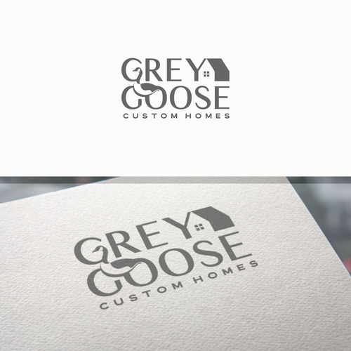 Goose design with the title 'Brand for luxury custom home builder'