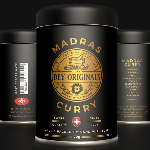 Can design with the title 'Spice mixing proposal'