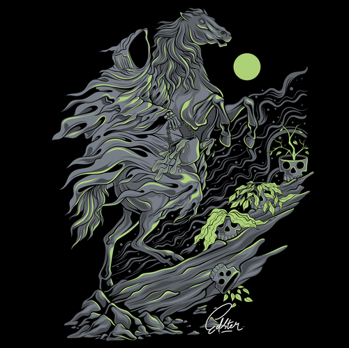 Horse t-shirt with the title 'Tshirt design'