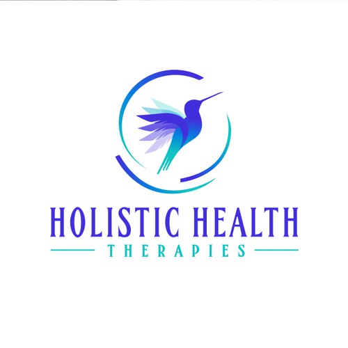 Hummingbird logo with the title 'Stylish Logo for Therapeutic massage'