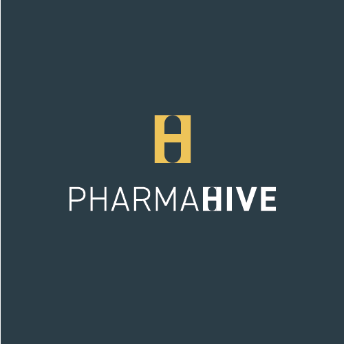 Medical logo with the title 'Logo proposal for a pharmaceuticals company'