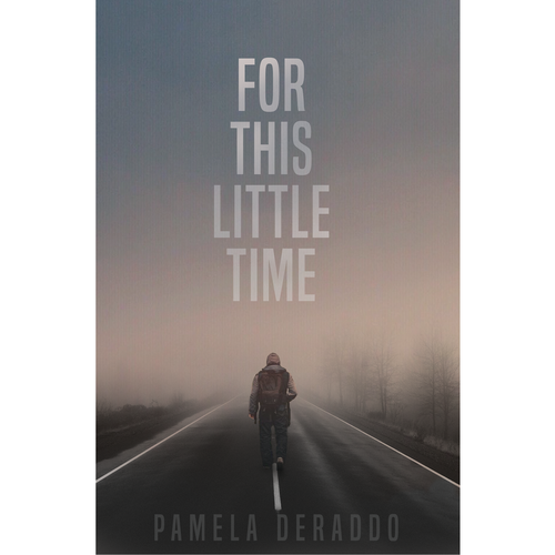 Road design with the title 'Novel about a homeless man'