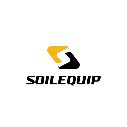S design with the title 'SoilEquip – Excavator Earthworks Logo Design for Heavy Construction'