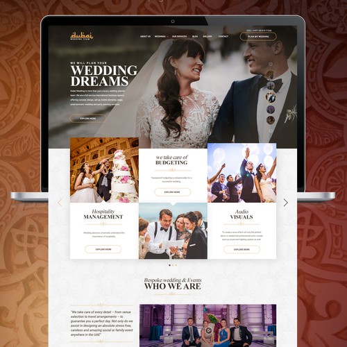 Marriage design with the title 'Wedding Planners'
