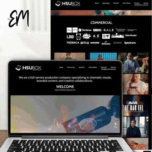 Modern design with the title 'Bold Production Site'