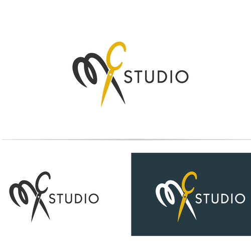 Scissors logo with the title 'modern Hair Salon'