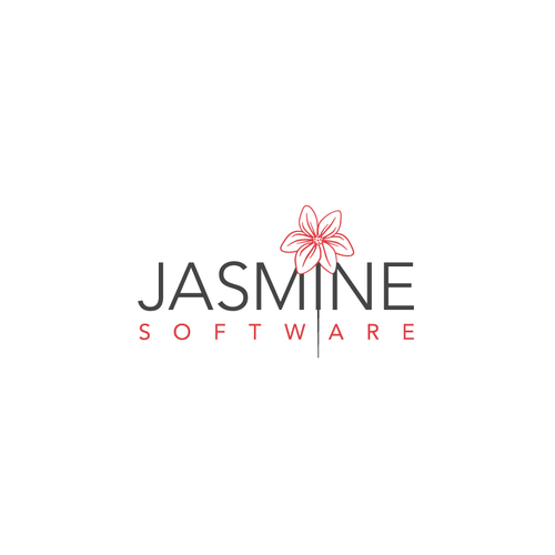 Natural medicine logo with the title 'Jasmine Software logo'