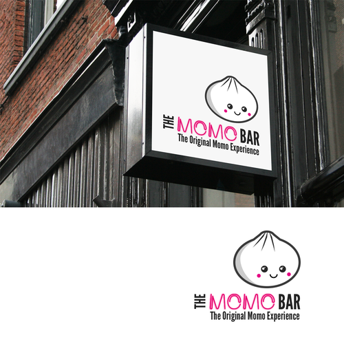 Kawaii logo with the title 'The Momo Bar'