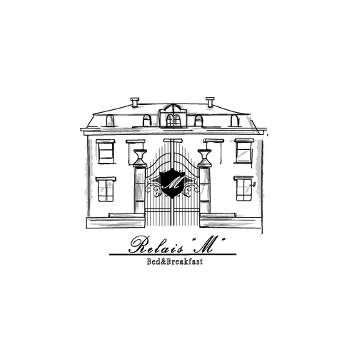 B&B logo with the title 'Relais M - hotel logo'