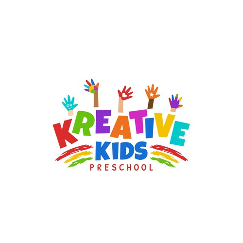 Kindergarten design with the title 'Kreative Kids Preschool'