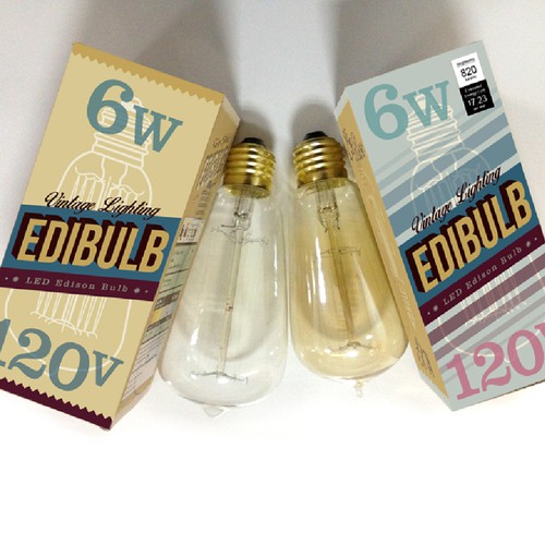 Lightning design with the title 'Packaging design for Edidulb'