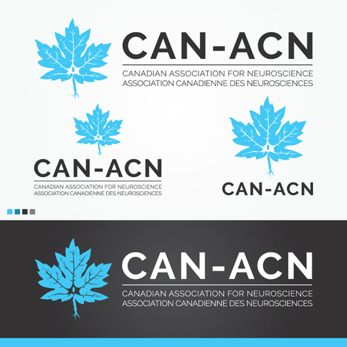 Canadian leaf logo with the title 'Canadian Association for Neuroscience'
