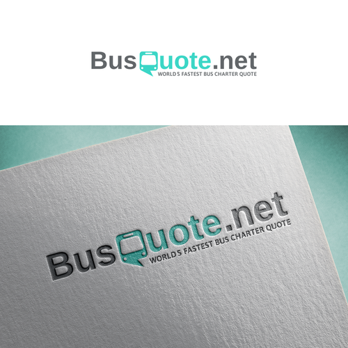Bus design with the title 'Bus Quote.net '