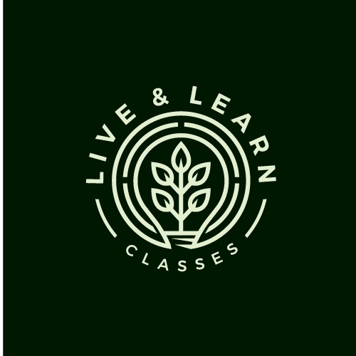 Living logo with the title 'Live & Learn Classes'