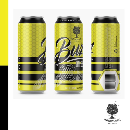 Brewery label with the title 'Imperial Oak Brewing Company'