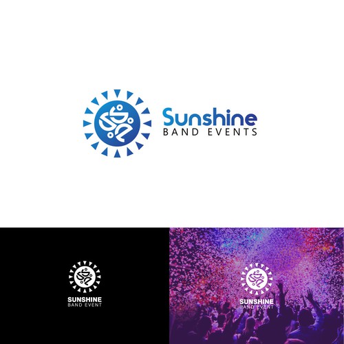 Event brand with the title 'Logo Concept for Sunshine Band Event'